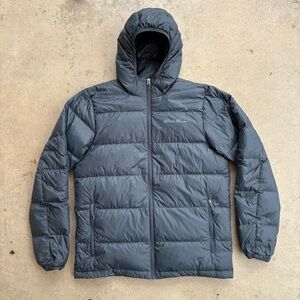 Eddie Bauer Down Jacket Men's Medium EB650 Hooded Full Zip Lightweight
